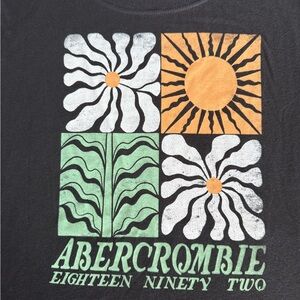 Abercrombie Kids Black Graphic Tee